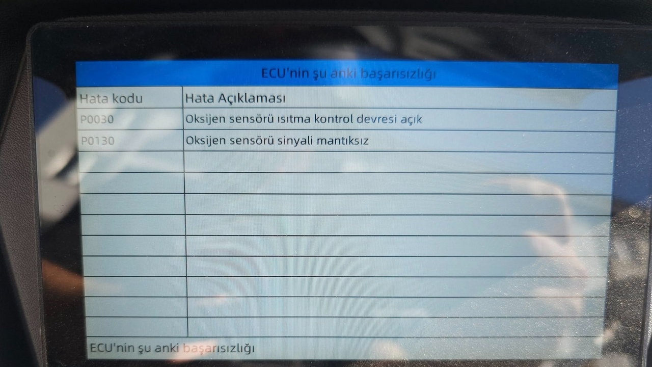 P0130 Arıza Kodu