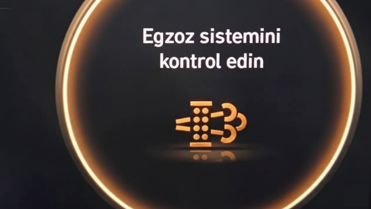 Gösterge ekranı Egzoz Sistemini Kontrol Edin uyarısı