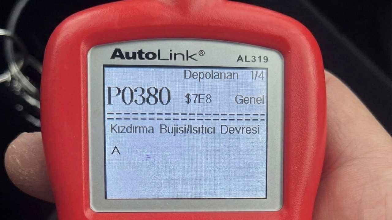 OBD-2 Cihazında P0380 Arıza Kodu Kızdırma Bujisi / Isıtıcı Devresi A
