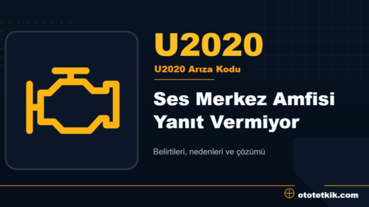 U2020 arıza kodu anlamı - Ses Merkez Amfisi Yanıt Vermiyor